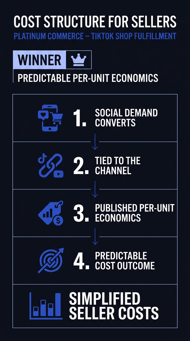 Infographic: Cost Structure for Sellers (Amazon Hub Counter vs. TikTok Shop Fulfillment: Which Wins for Your Brand?)